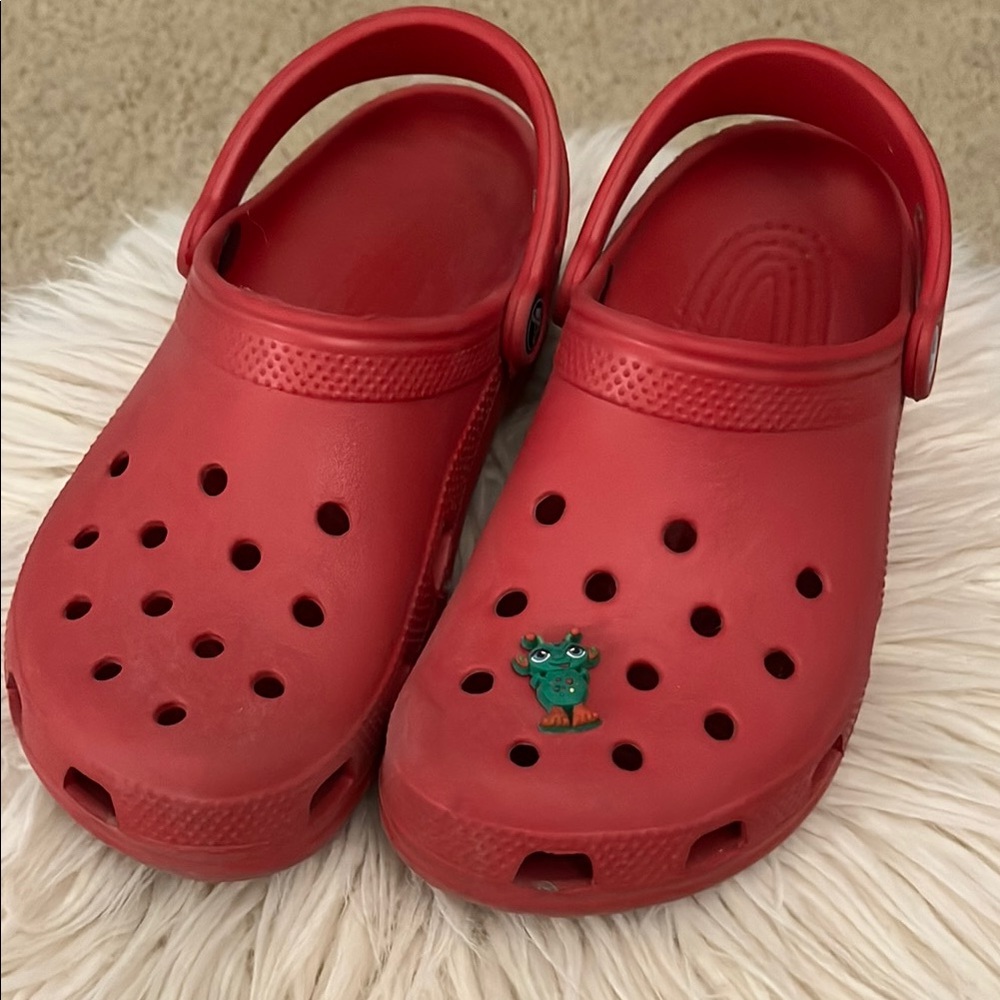 Red Crocs Clogs